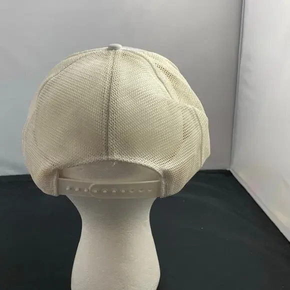 White Vintage Gold Leaf Hat Lewisport Ky Sesquicentennial 1839-1989 Promo Cap - Picture 3 of 6